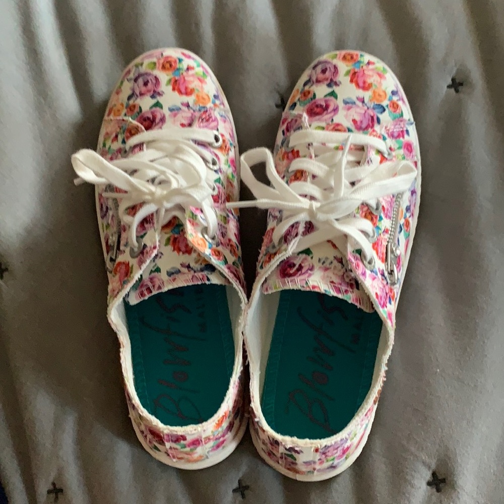 Blowfish flowered sneakers size 8